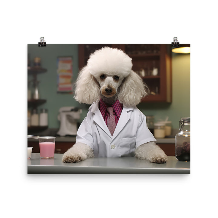 Poodle Pharmacist Photo paper poster - PosterfyAI.com