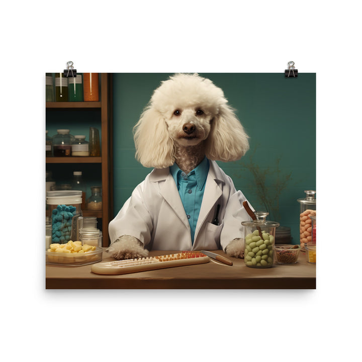 Poodle Pharmacist Photo paper poster - PosterfyAI.com