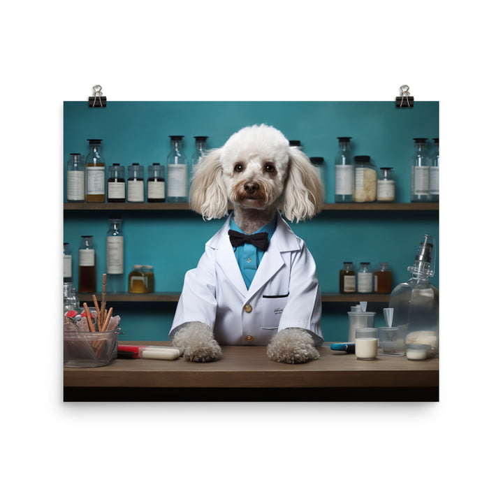 Poodle Pharmacist Photo paper poster - PosterfyAI.com