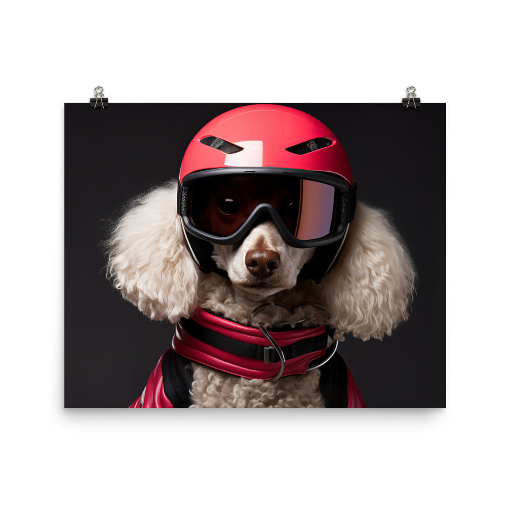Poodle Motorsport Athlete Photo paper poster - PosterfyAI.com
