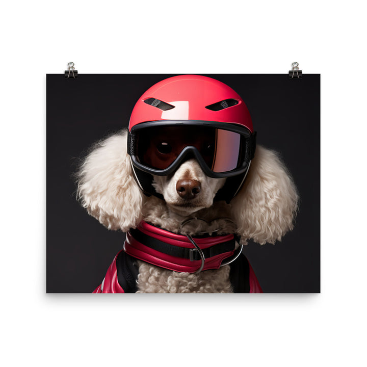 Poodle Motorsport Athlete Photo paper poster - PosterfyAI.com