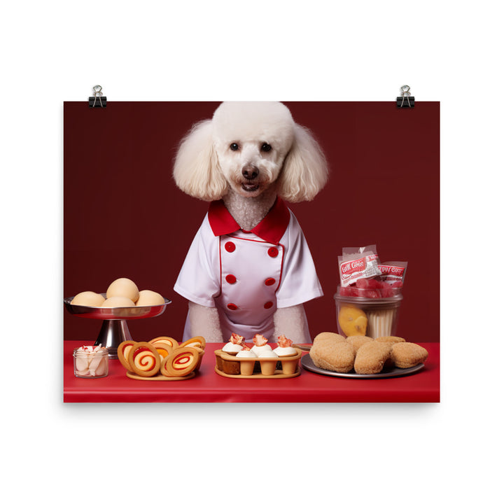 Poodle Fast Food Crew Photo paper poster - PosterfyAI.com