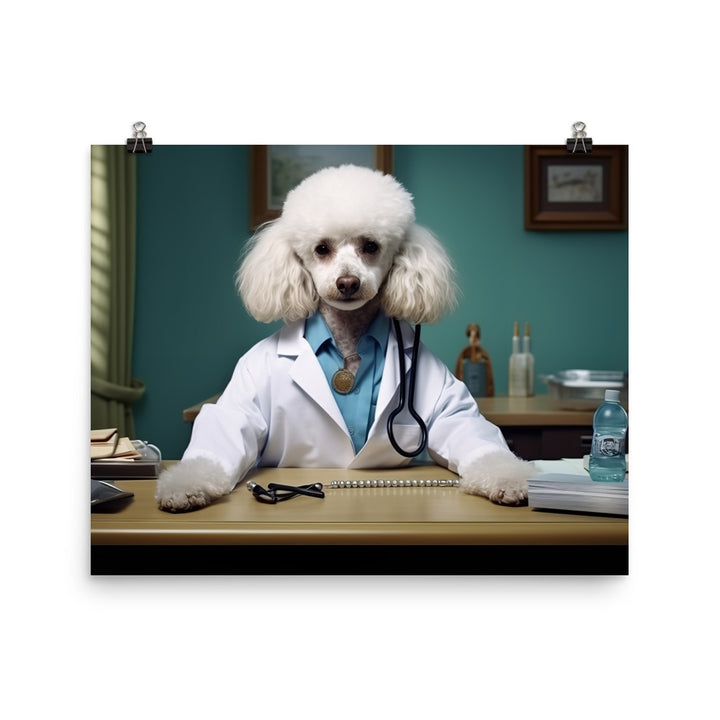 Poodle Doctor Photo paper poster - PosterfyAI.com