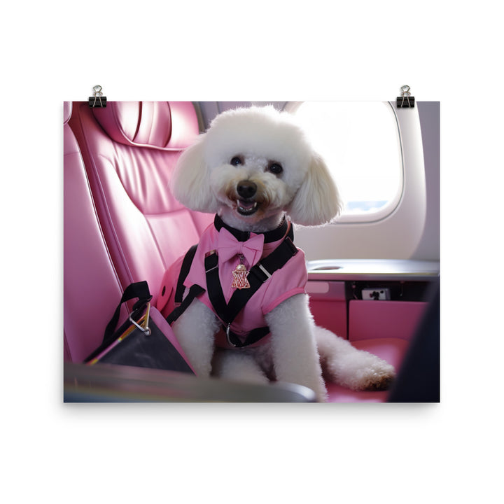 Poodle Cabin Crew Photo paper poster - PosterfyAI.com
