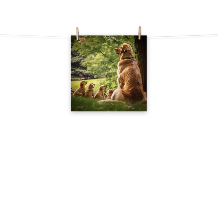 Golden Retriever Photo paper poster - PosterfyAI.com