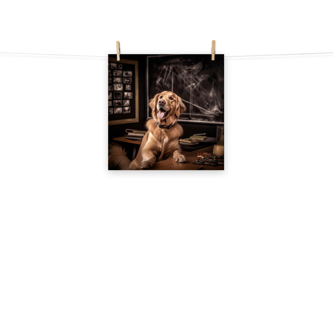 Golden Retriever Photo paper poster - PosterfyAI.com