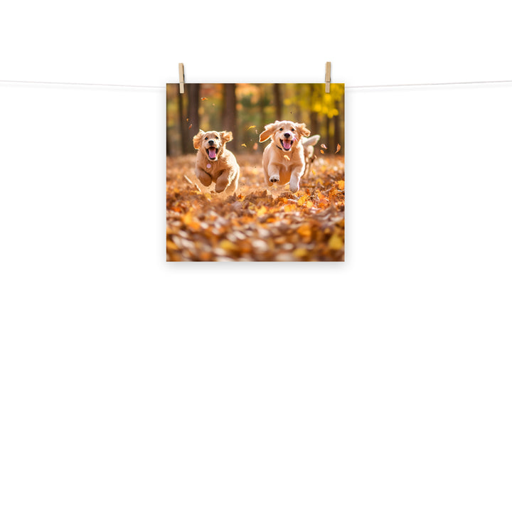 Golden Retriever Photo paper poster - PosterfyAI.com