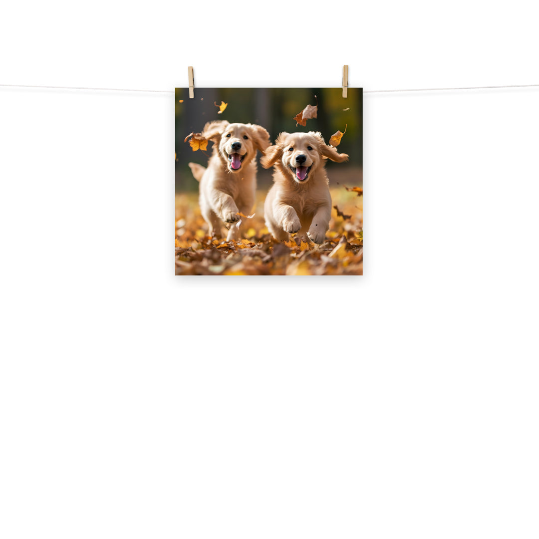 Golden Retriever Photo paper poster - PosterfyAI.com