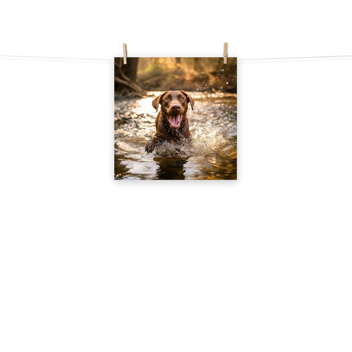 Labrador Retriever Photo paper poster - PosterfyAI.com