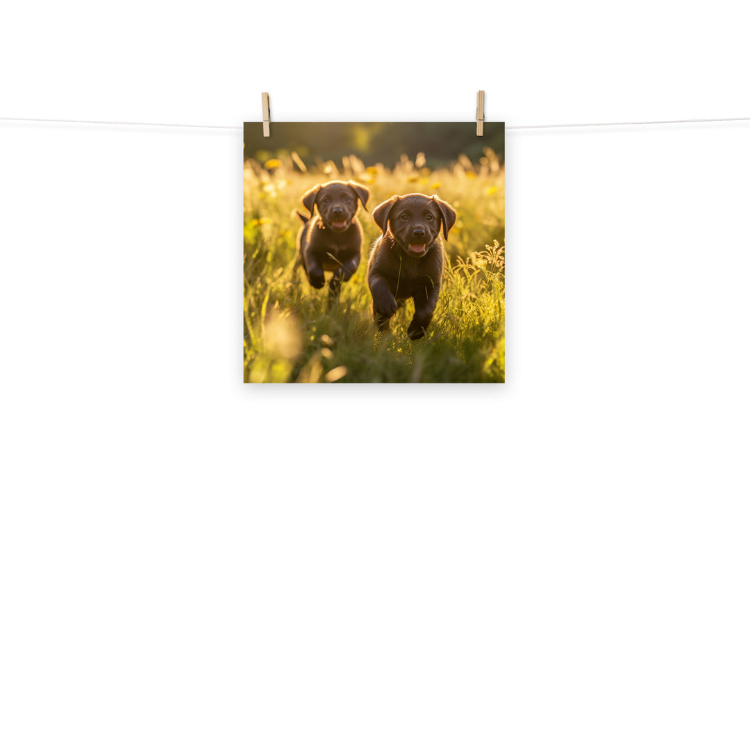 Labrador Retriever Photo paper poster - PosterfyAI.com