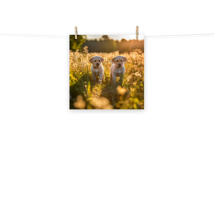 Labrador Retriever Photo paper poster - PosterfyAI.com