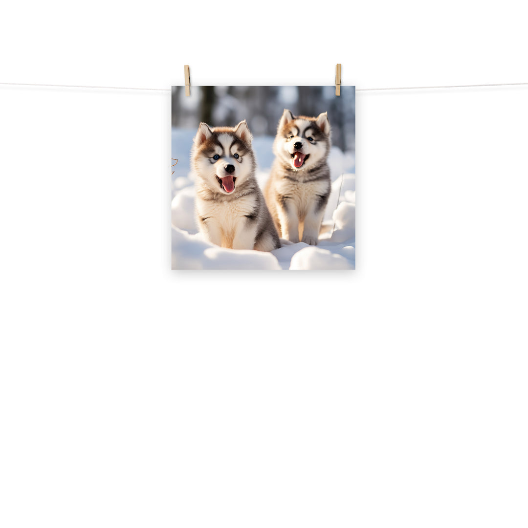 Alaskan Malamute Photo paper poster - PosterfyAI.com