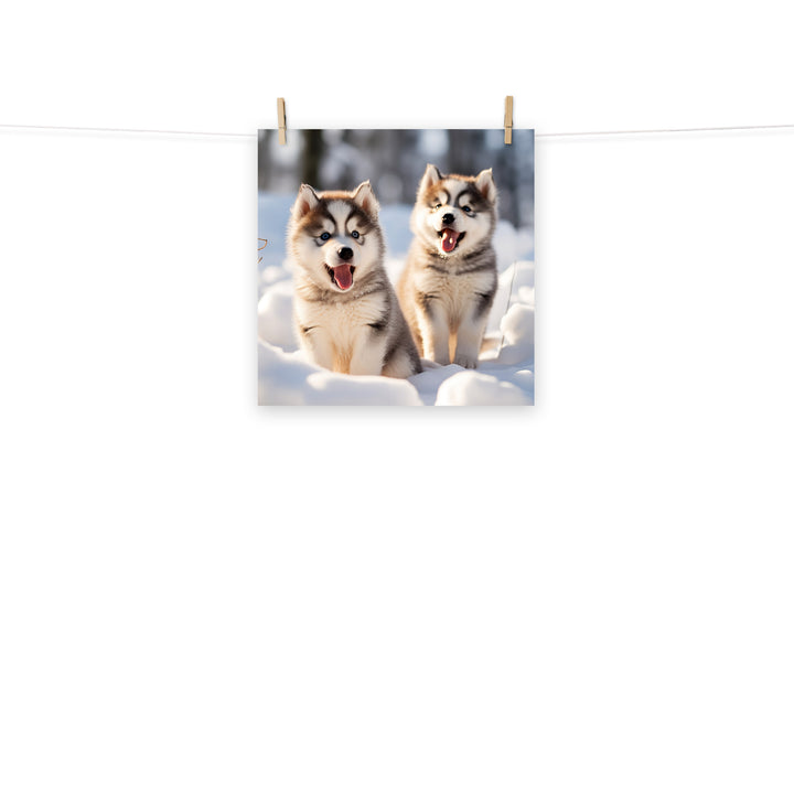 Alaskan Malamute Photo paper poster - PosterfyAI.com