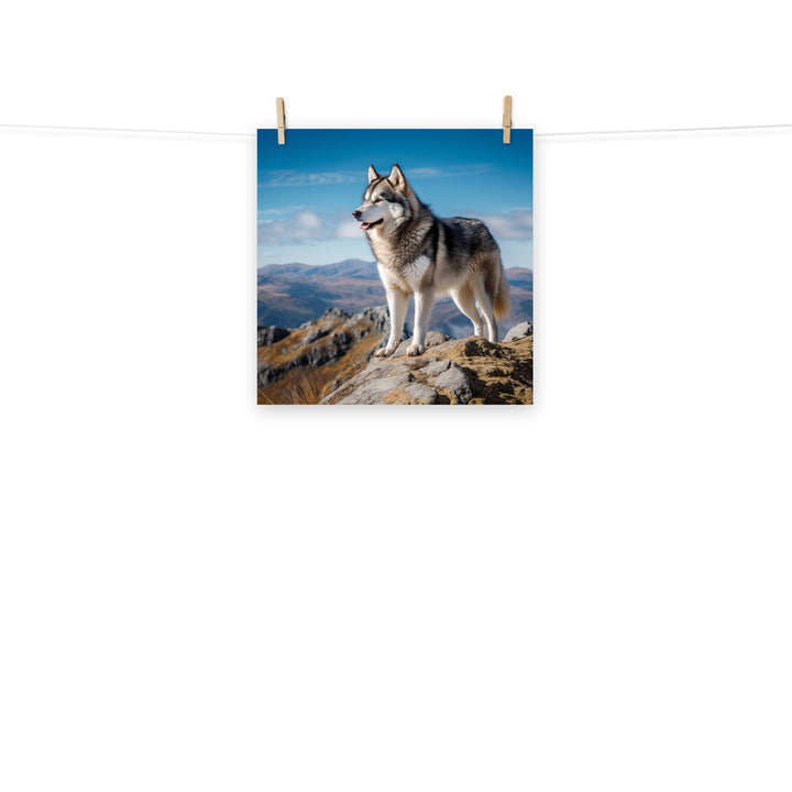 Alaskan Malamute Photo paper poster - PosterfyAI.com