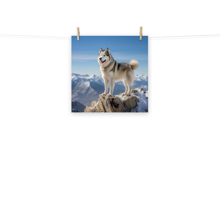 Alaskan Malamute Photo paper poster - PosterfyAI.com