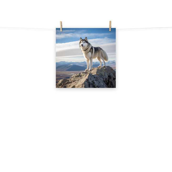 Alaskan Malamute Photo paper poster - PosterfyAI.com