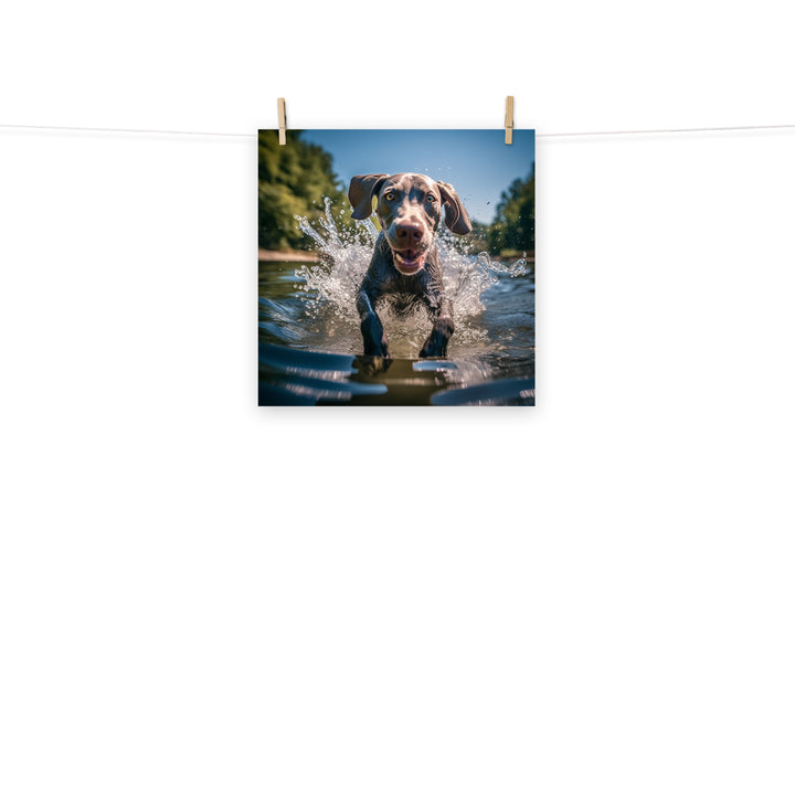 Weimaraner Photo paper poster - PosterfyAI.com