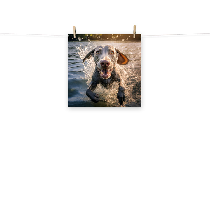 Weimaraner Photo paper poster - PosterfyAI.com