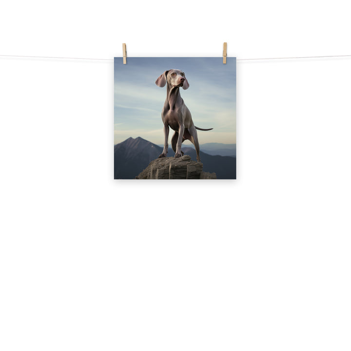Weimaraner Photo paper poster - PosterfyAI.com