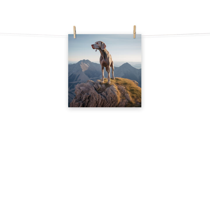 Weimaraner Photo paper poster - PosterfyAI.com