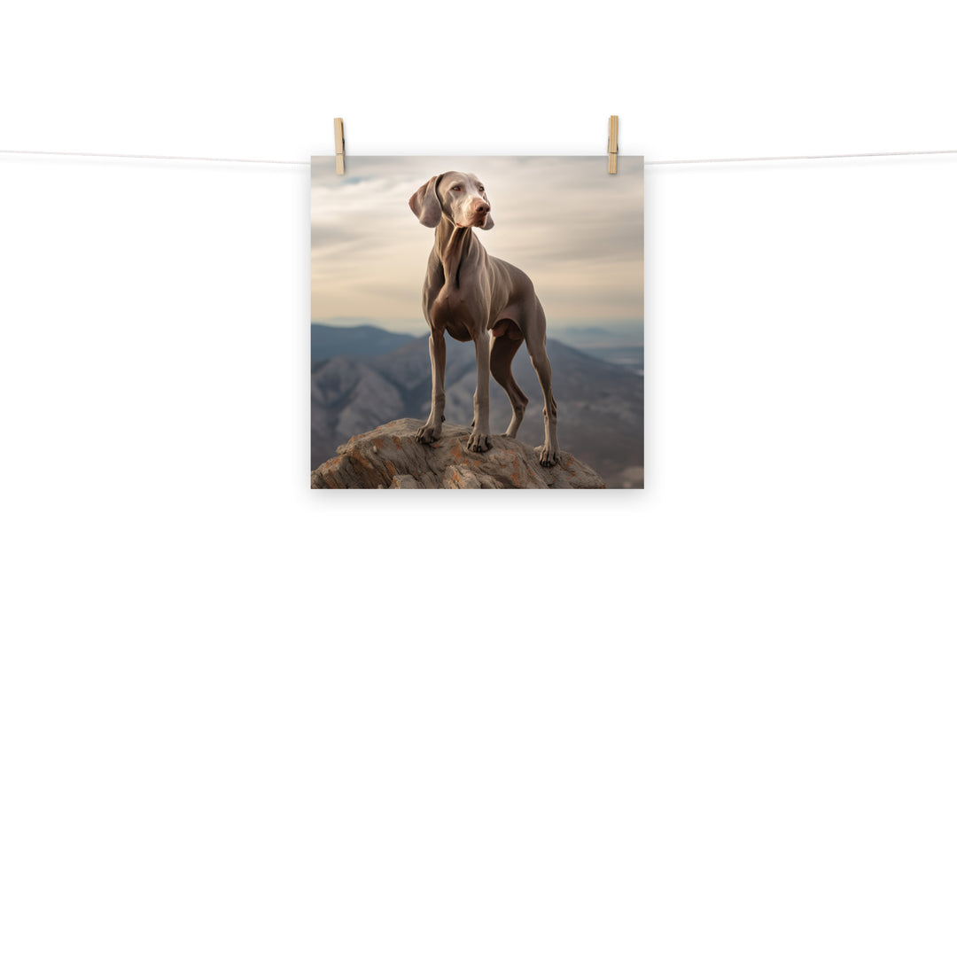 Weimaraner Photo paper poster - PosterfyAI.com