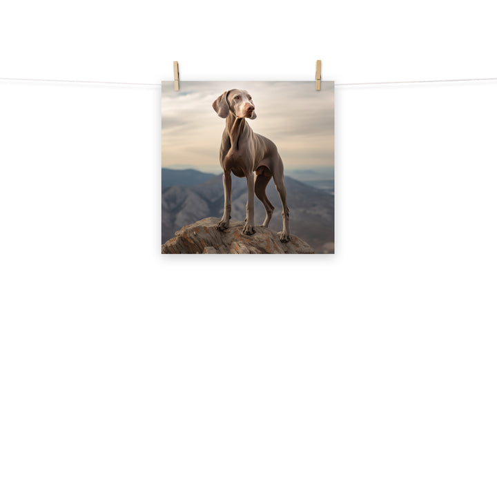 Weimaraner Photo paper poster - PosterfyAI.com