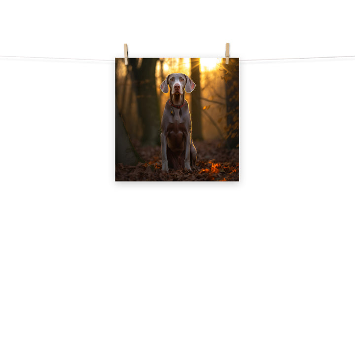 Weimaraner Photo paper poster - PosterfyAI.com