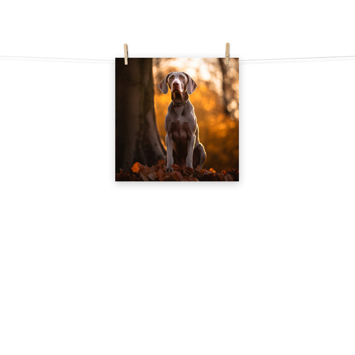 Weimaraner Photo paper poster - PosterfyAI.com