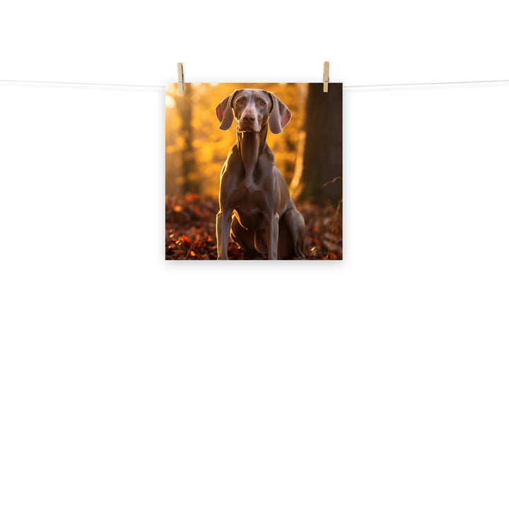 Weimaraner Photo paper poster - PosterfyAI.com