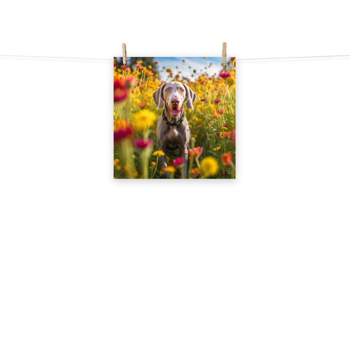Weimaraner Photo paper poster - PosterfyAI.com