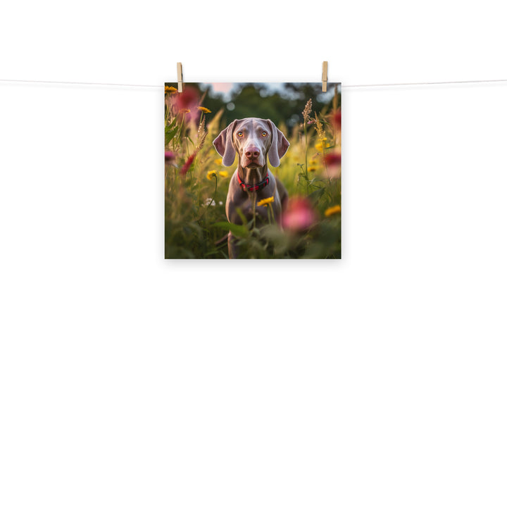 Weimaraner Photo paper poster - PosterfyAI.com