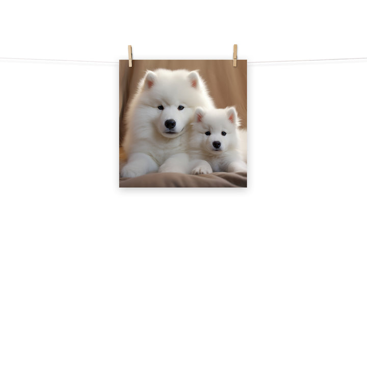 Samoyed Photo paper poster - PosterfyAI.com