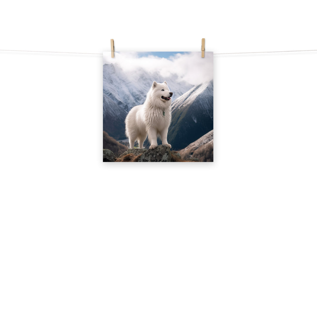 Samoyed Photo paper poster - PosterfyAI.com