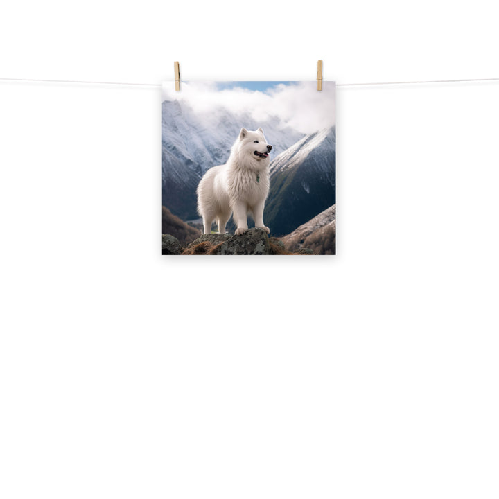 Samoyed Photo paper poster - PosterfyAI.com