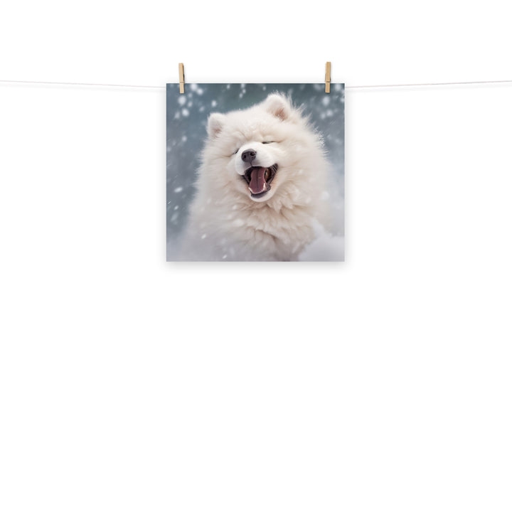 Samoyed Photo paper poster - PosterfyAI.com