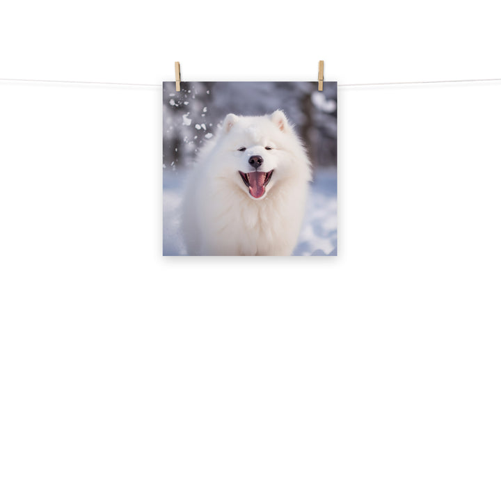 Samoyed Photo paper poster - PosterfyAI.com