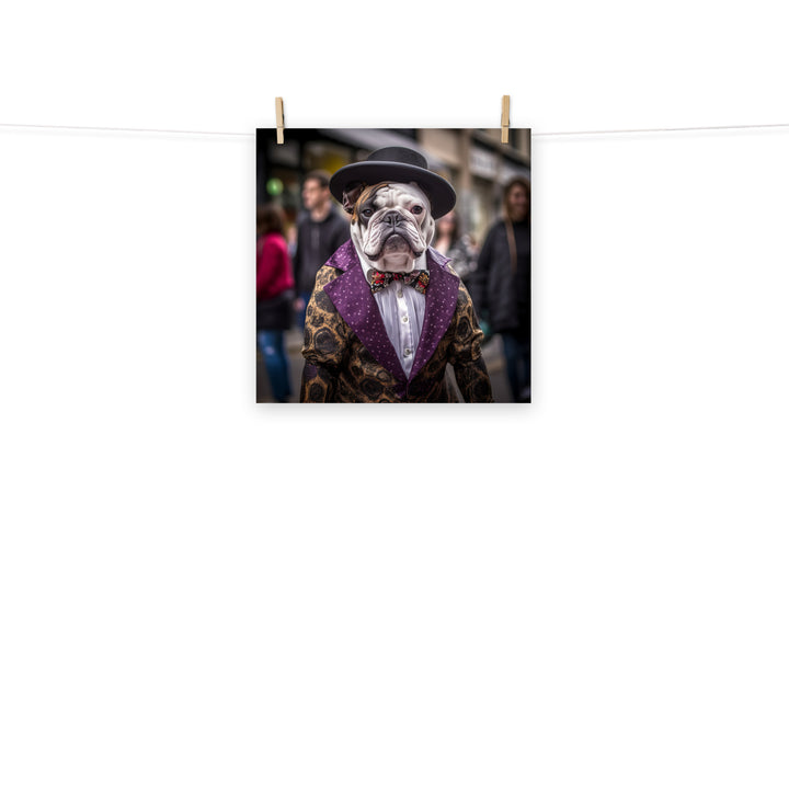 Bulldog Photo paper poster - PosterfyAI.com