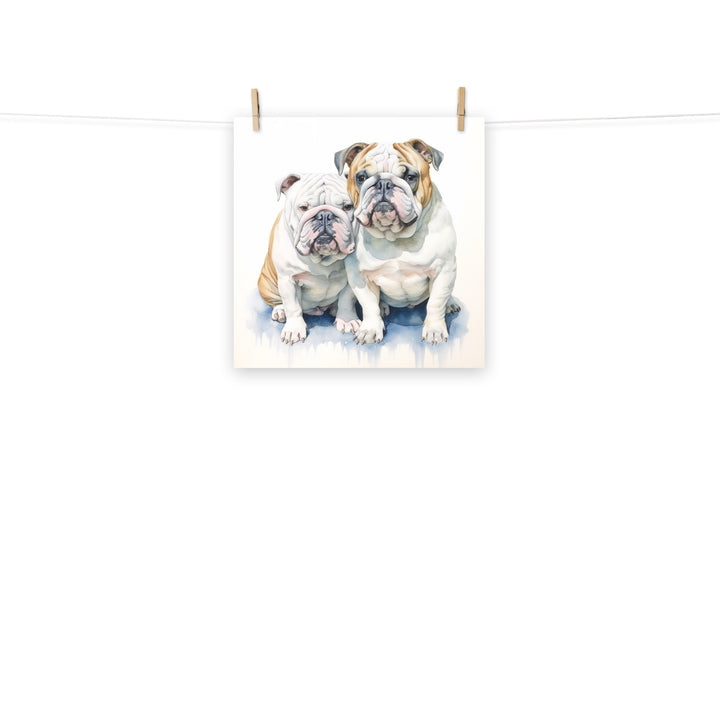 Bulldog Photo paper poster - PosterfyAI.com