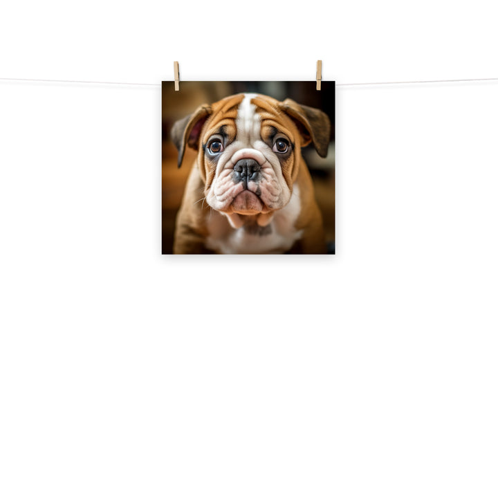 Bulldog Photo paper poster - PosterfyAI.com