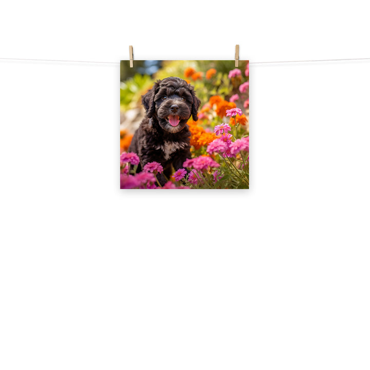 Portuguese Water Dog Photo paper poster - PosterfyAI.com