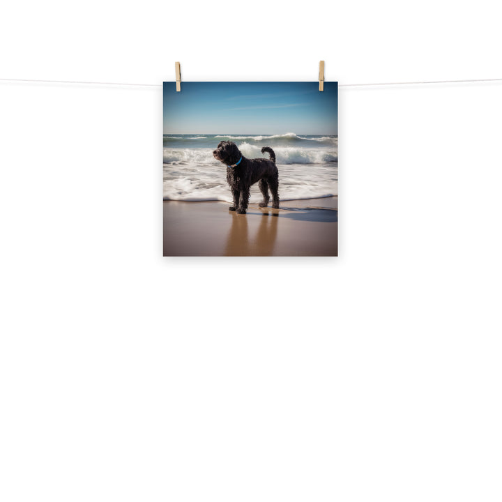 Portuguese Water Dog Photo paper poster - PosterfyAI.com