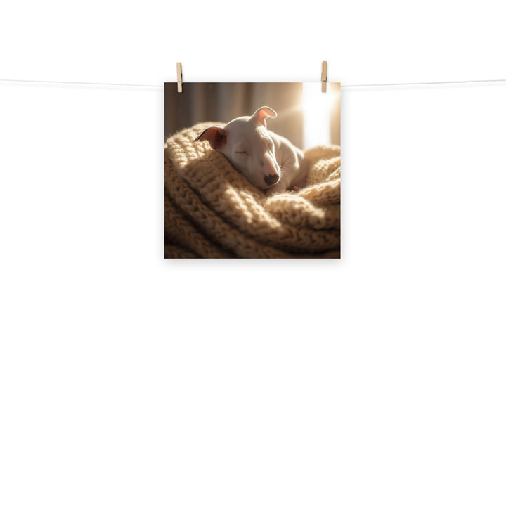 Bull Terrier Photo paper poster - PosterfyAI.com