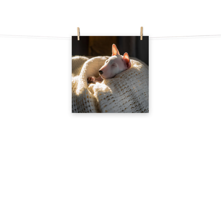 Bull Terrier Photo paper poster - PosterfyAI.com