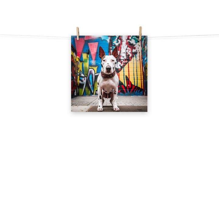 Bull Terrier Photo paper poster - PosterfyAI.com