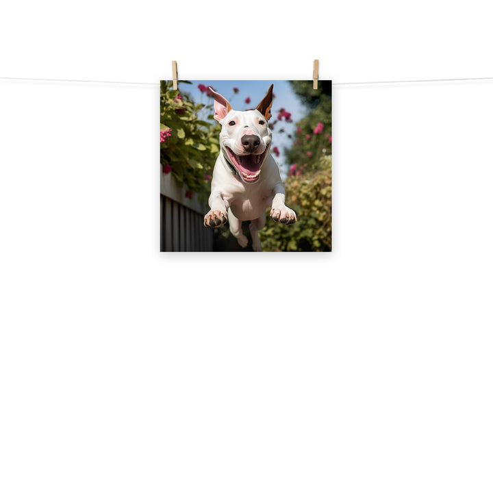 Bull Terrier Photo paper poster - PosterfyAI.com