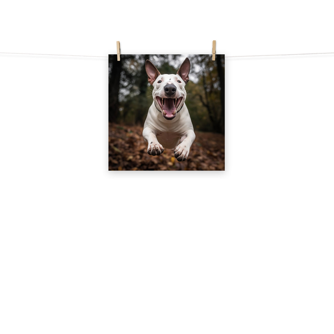 Bull Terrier Photo paper poster - PosterfyAI.com