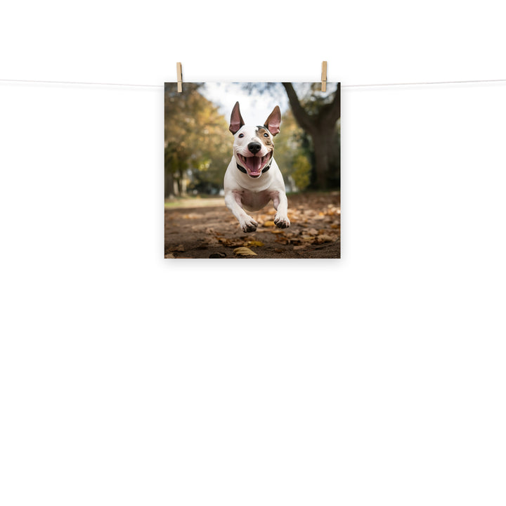 Bull Terrier Photo paper poster - PosterfyAI.com