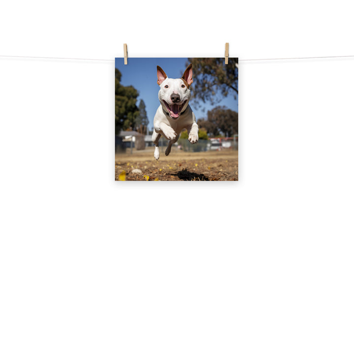 Bull Terrier Photo paper poster - PosterfyAI.com