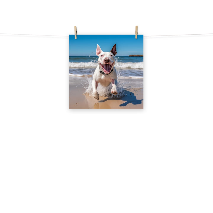 Bull Terrier Photo paper poster - PosterfyAI.com