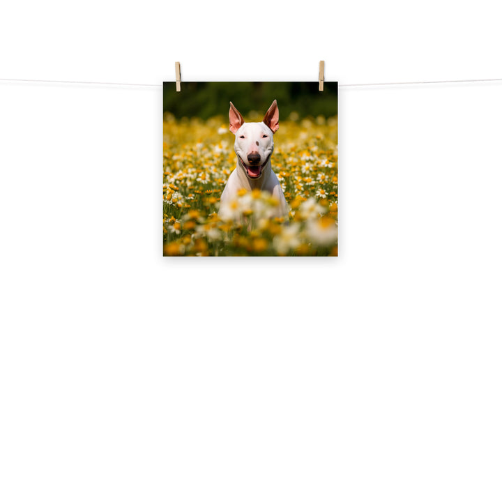 Bull Terrier Photo paper poster - PosterfyAI.com